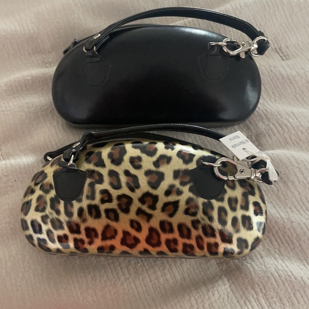 2 Sunglasses cases with strap handles